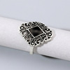 Retro accessory, ring, set, European style, suitable for import, with gem