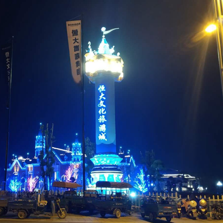 精神堡垒  高端不锈钢导向牌 汽车博览园户外玻璃钢美陈雕塑