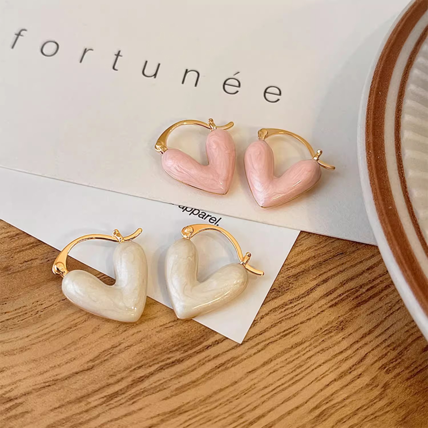 Blue Heart Earrings