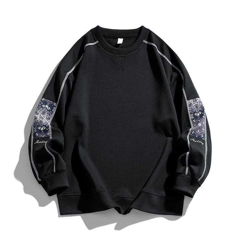 包邮圆领男士休闲套装春季圆领卫衣搭配帅气宽松运动衣服男装