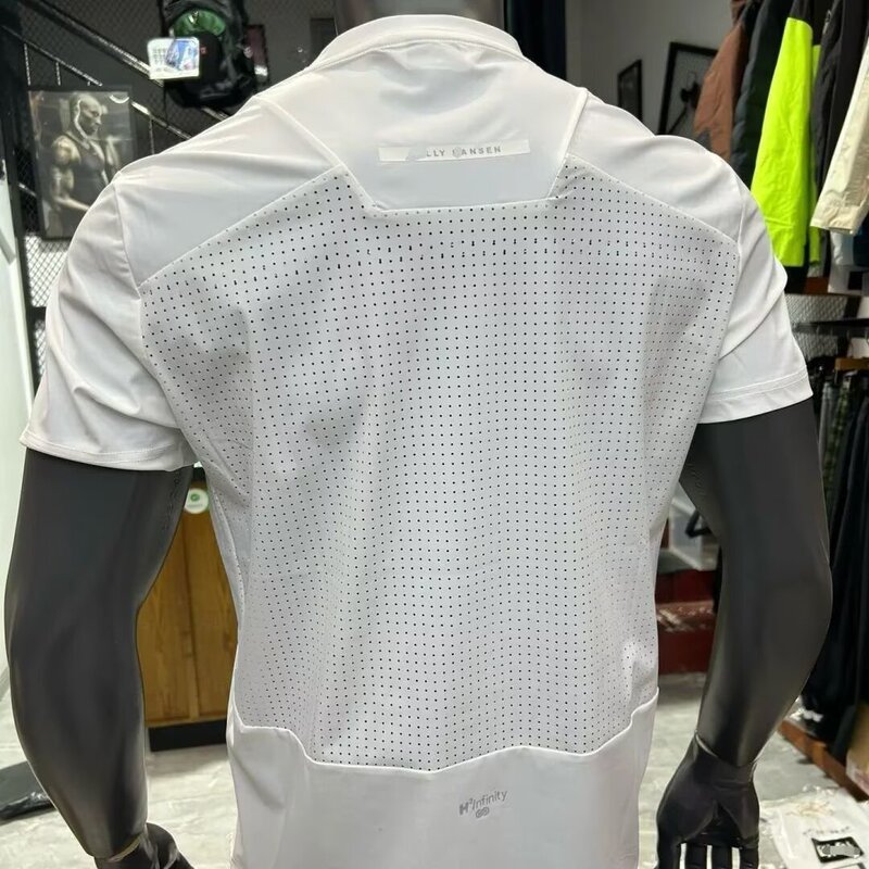 Mesh Breathable Sports Quick-Drying Short-Sleeved Men's Summer Thin Running Fitness Ice Silk Cheap T-Shirt Outdoor Cycling Clothing