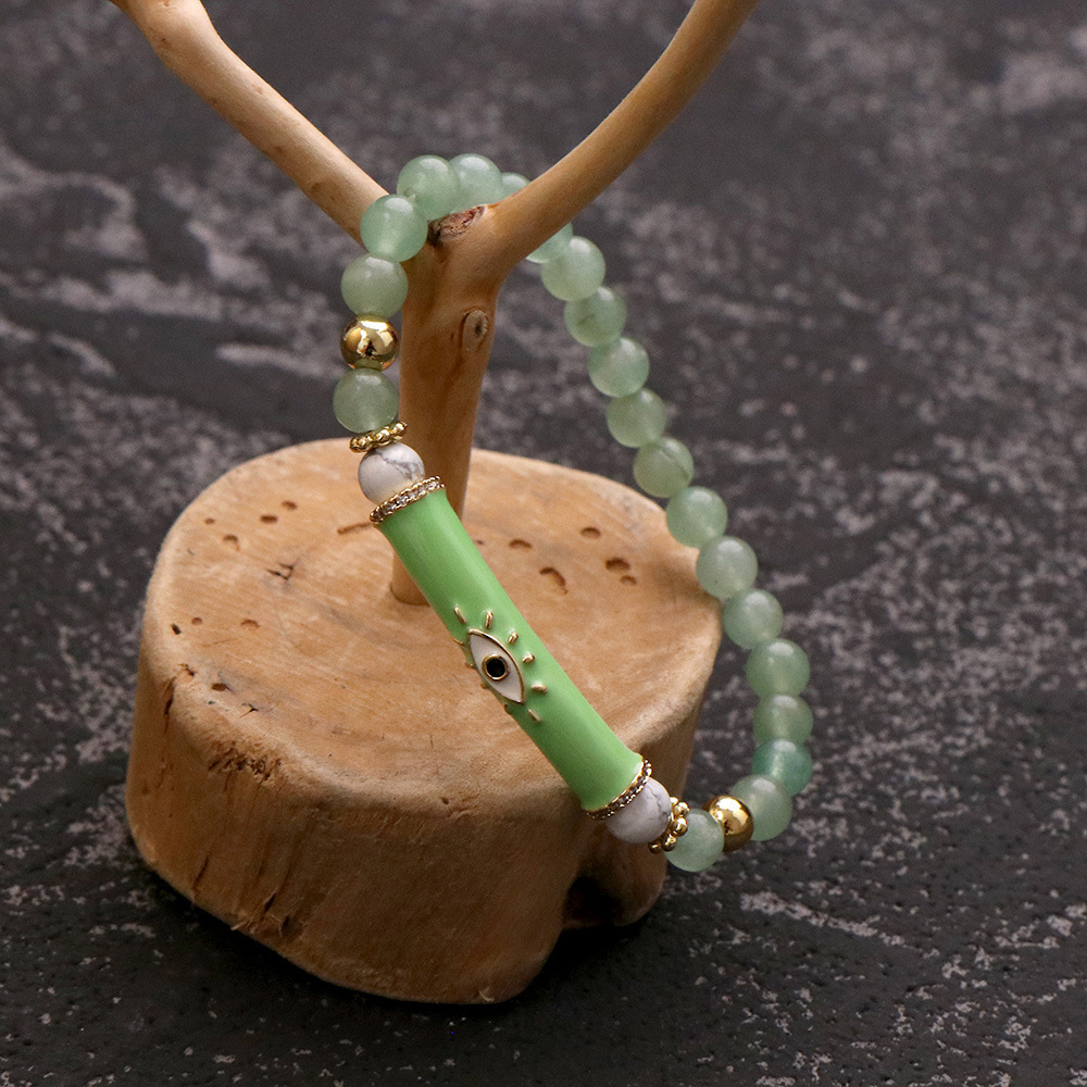 Fashion Eye Copper Enamel Bracelets 1 Piece