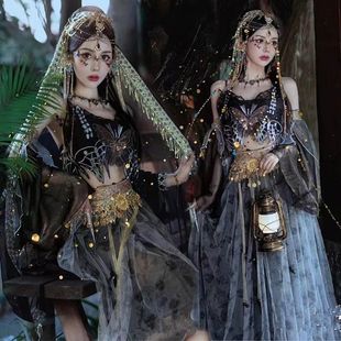 Dunhuang Style Hanfu for Women, Exotic Western Region Xishuangbanna Dai Ethnic Clothing with Chinese Elements, Fairy-Like Ancient Costume for Spring
