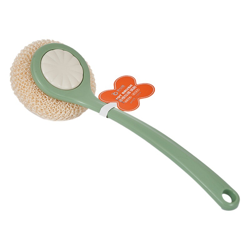 Household plastic handle pot washing brush long handle multifunctional hanging bowl dish brush kitchen cleaning brush dish washing brush artifact