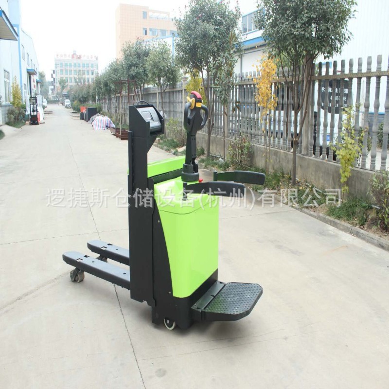 电动2吨电子秤搬运车托盘装卸车站驾式地牛液压搬运车叉车装卸车