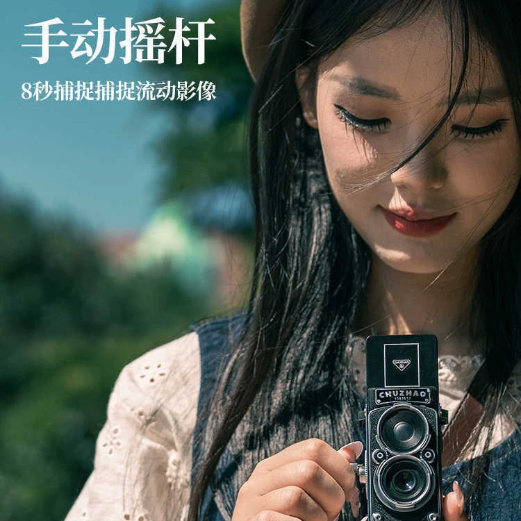 初照 Simulation double-invert digital camera retro ccd high definition student entry girl travel portable small camera