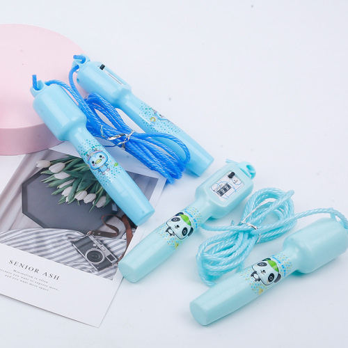 Cartoon counting children's skipping rope 6135 factory direct supply street stall best-selling length adjustable primary and secondary school kindergarten skipping rope