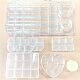 Wholesale Acrylic Plastic Transparent Multifunctional Nail Art Jewelry Rhinestone Earrings Storage Box Sub-pack Material Bag