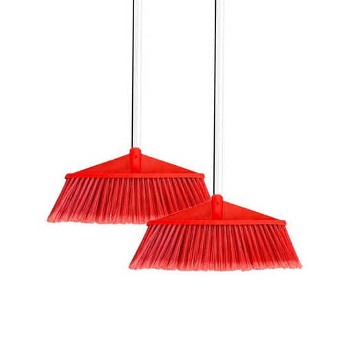 Wholesale thick plastic broom head hard bristle broom factory school sanitation group purchase durable sweeping broom