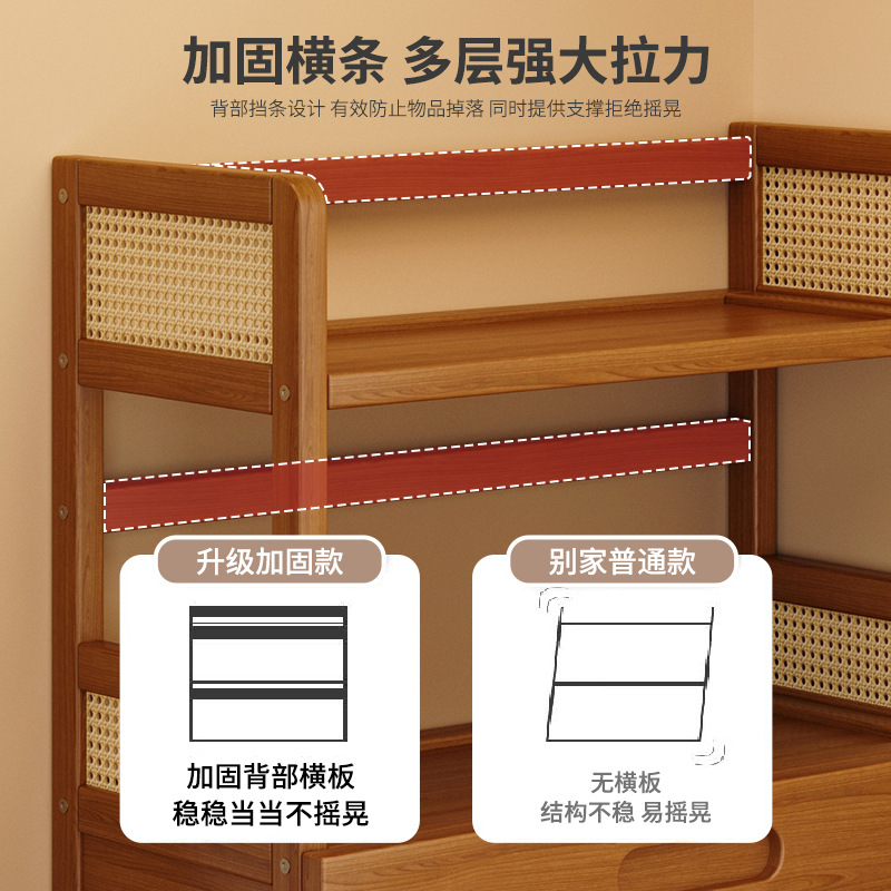 Estante de escritorio simple estante de almacenamiento multicapa dormitorio estante de escritorio para estudiantes en el hogar estante de ordenamiento de escritorio para el hogar estante de extracción