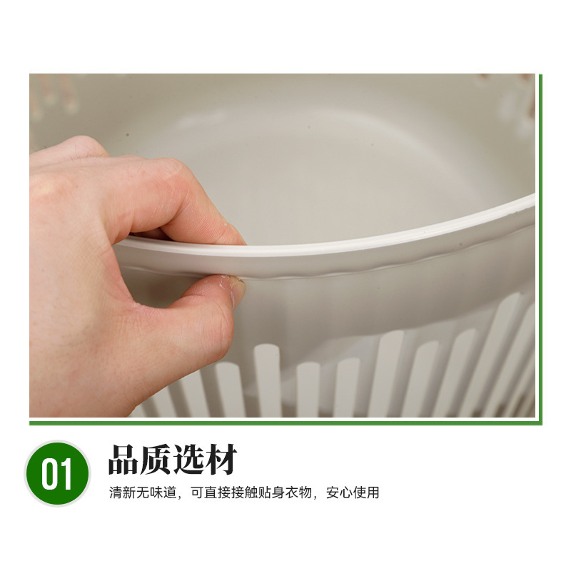 プラスチック製のポータブル収納バスケット、家庭用バスルームの汚れた衣類バスケット、寝室のバスルームの厚いプラスチック製のポータブルプリント収納バスケット|undefined