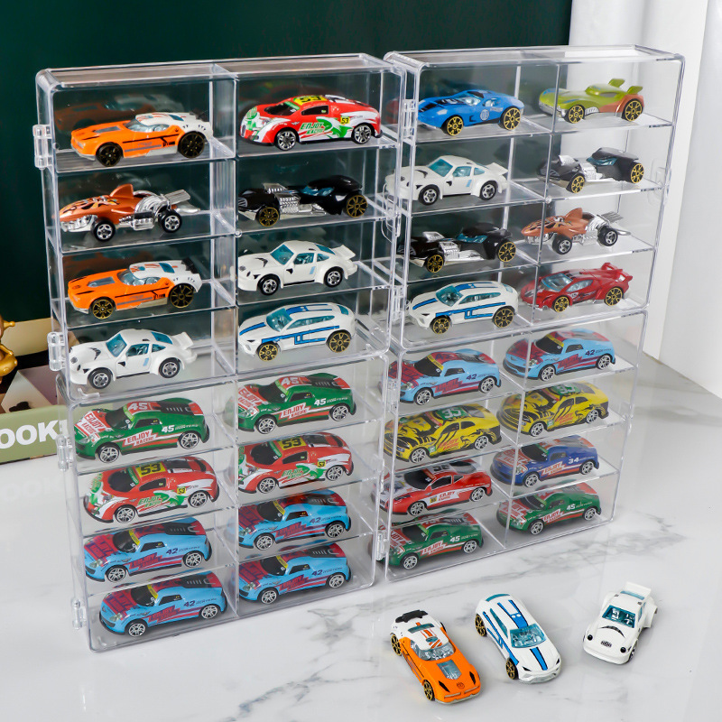 Children's Toys Tomica 1:64 Tomica Transparent Collection Rack Hot Wheels Alloy Car Model Storage Box Children's Toys Tomica 1:64 Tomica Transparent Collection Rack Hot Wheels Alloy Car Model Storage Box