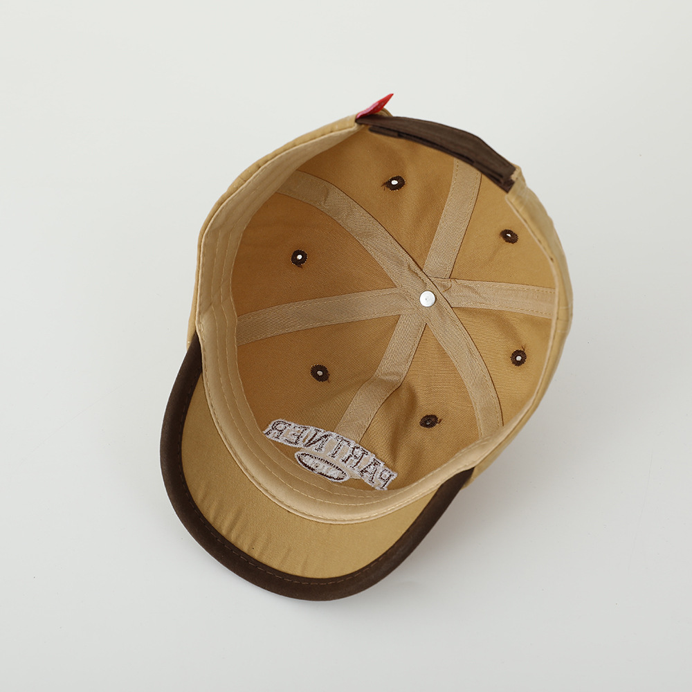 Sombreros de bebés bordados de letras primavera y otoño para niños sombreros de bordes cortos para niños sombreros de béisbol para bebés sombreros de marea de béisbol