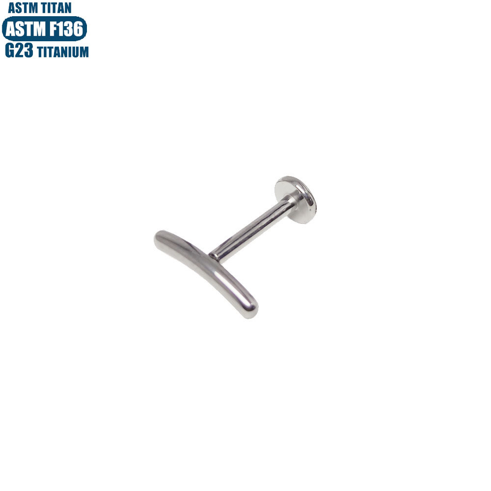 Pointed titanium steel lip stud product view