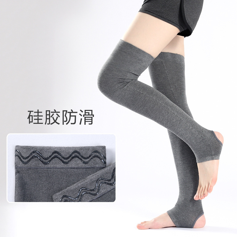 夏用純綿レギンス、男女兼用、冷えた足を暖かく保つ、膝関節とふくらはぎを保護するロングレギンス、足を踏み込みやすい膝上丈|undefined
