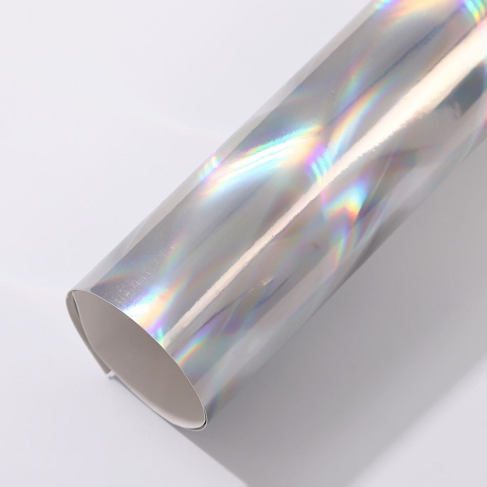 Papel láser de color medalla de papel de fondo brillante papel de tarjeta láser plateado punto de plata de doble fondo brillante