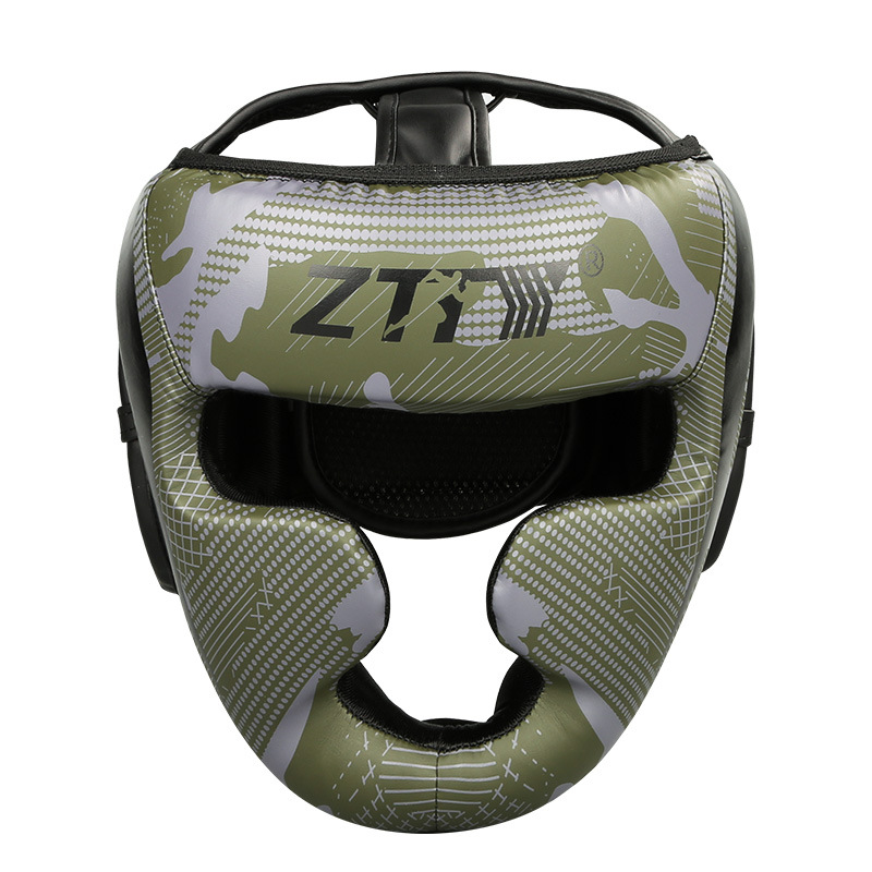 Ztty casco de boxeo protección de la cabeza mono protección de la cara lucha Sanda casco engrosado muay thai adultos entrenamiento sombrerería al por mayor