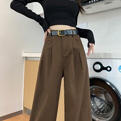 カレー色の高腰工装ジーパン
