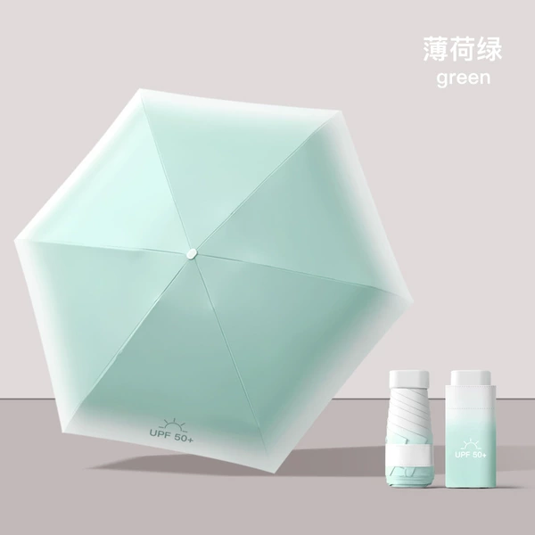 Mint green flat five fold gradient