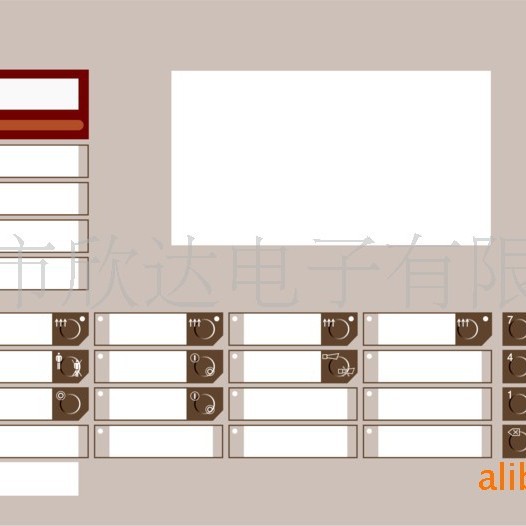 供应各种线路、规格、型号的薄膜开关,薄膜面板(图)