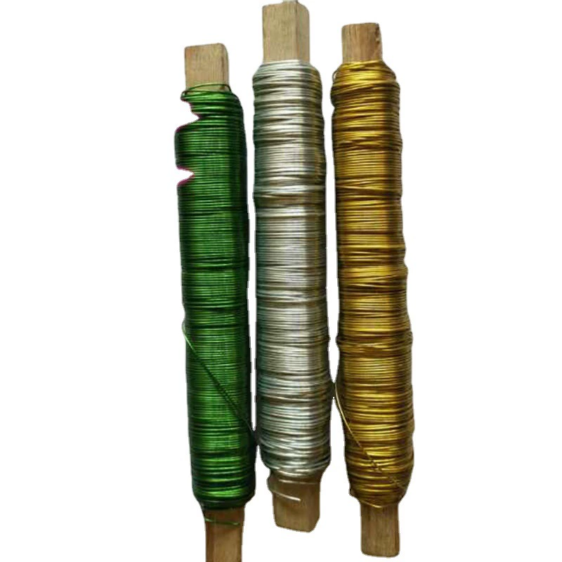 Деревянная палочка для выпечки лак проволока производители поставляют большие льготные различные цвета ремесло проволока металлическая Цветочная проволока