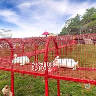 Rabbit Runway Running Cage Scenic Area Viewing Tunnel Cage Kindergarten Zoo Rabbit Breeding Pipeline Easy to Install