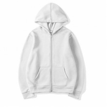 跨境欧美开衫连帽卫衣纯色运动服上衣秋冬季男女同款拉链衫批发