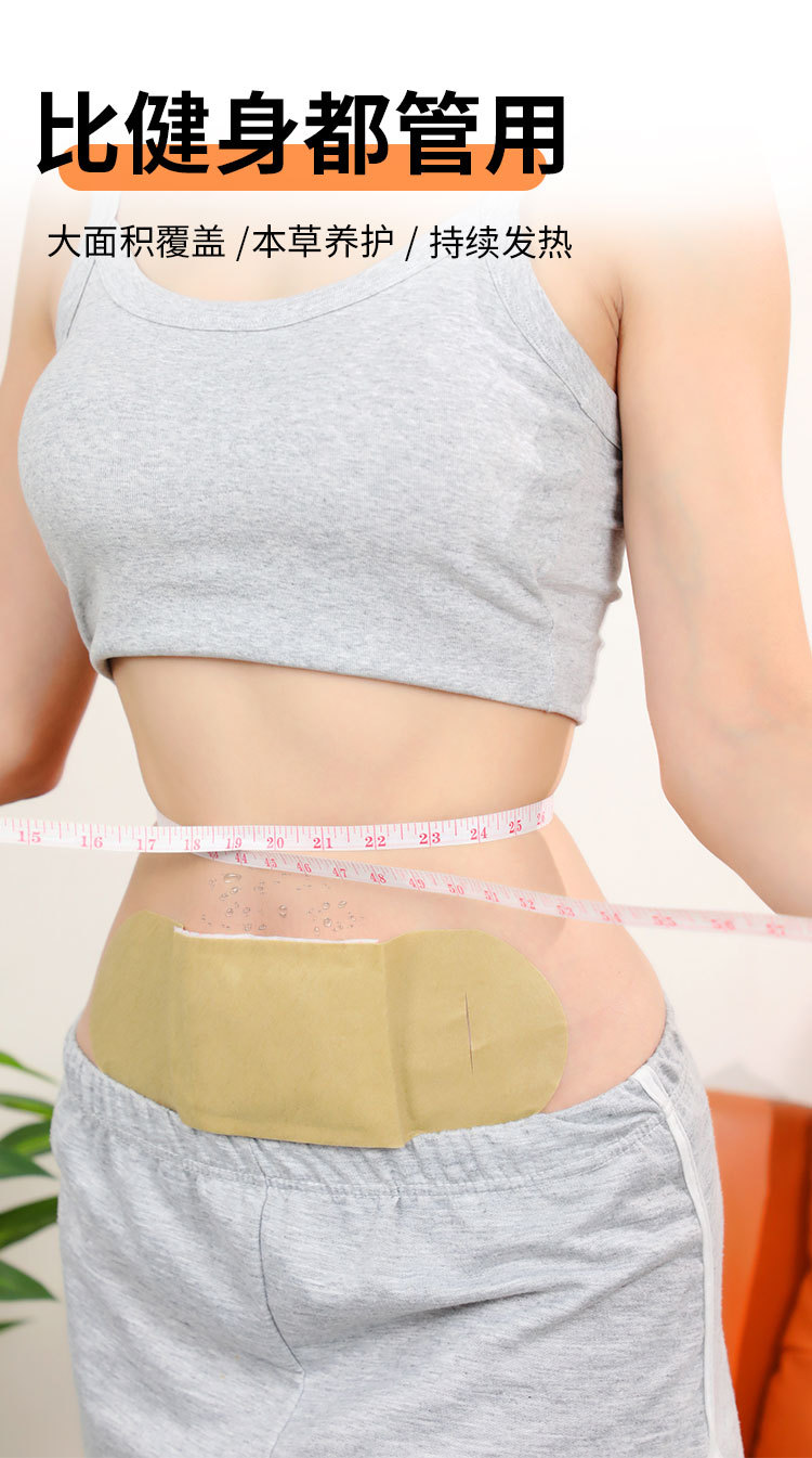 Moxa Warming Patch Ai Cao Tie Self Heating Herbal Plaster for Abdomen Back and Full Body Comfort overview