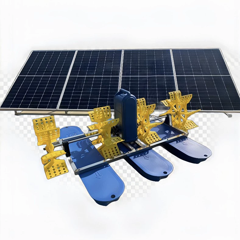 Солнечная вода грузовик аэрация ландшафт лечение рек аэратор очистки сточных вод