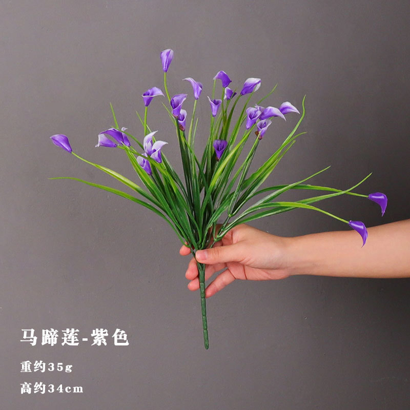 Flores verdes de caña colgadas en la pared patio al aire libre pabellón techo colgante barrera de hierro accesorios de plástico flores y hojas de imitación de pared de plantas