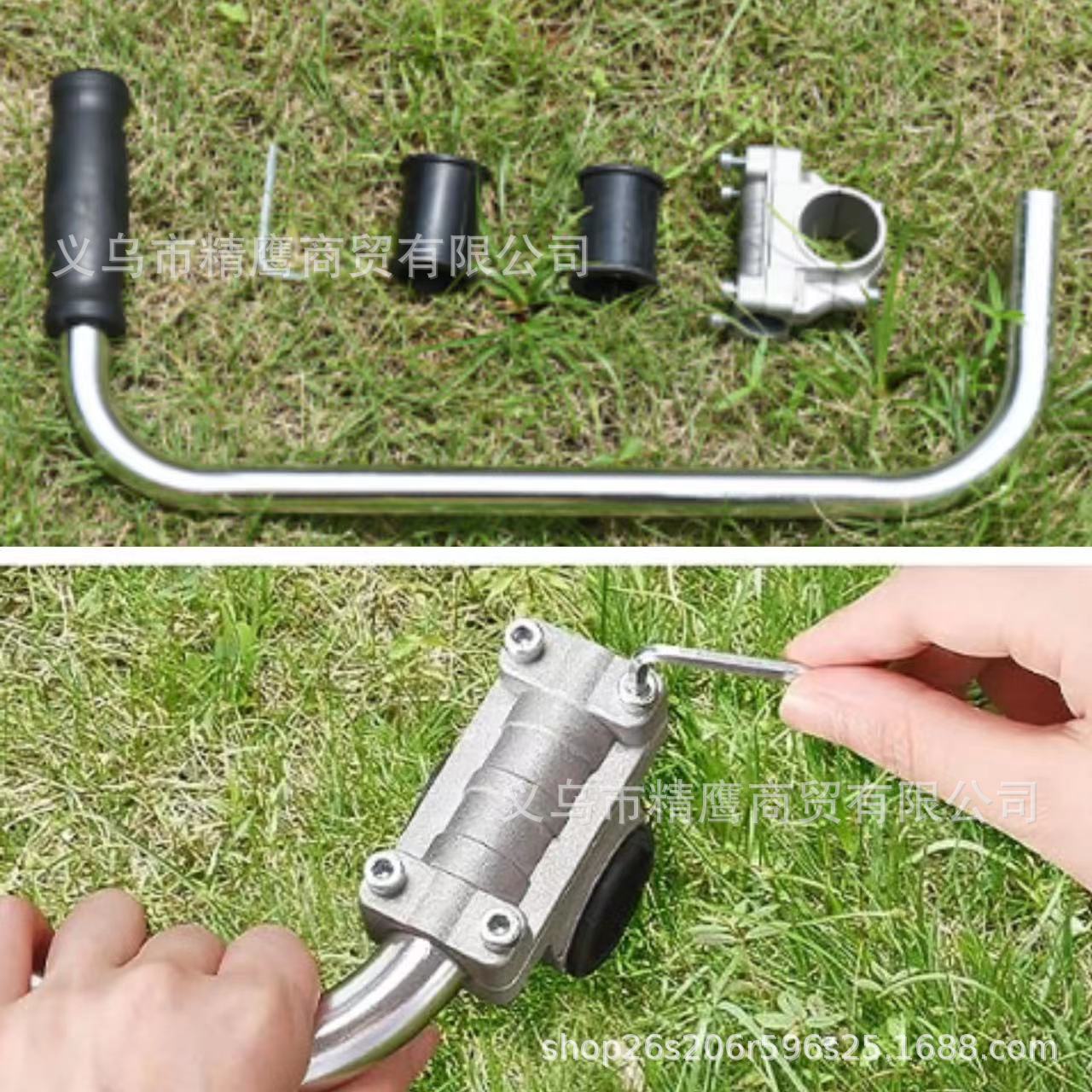 Nuevas herramientas de jardinería mango auxiliar mango cortacésped mango auxiliar mango de ahorro de trabajo mango de acero inoxidable multifuncional