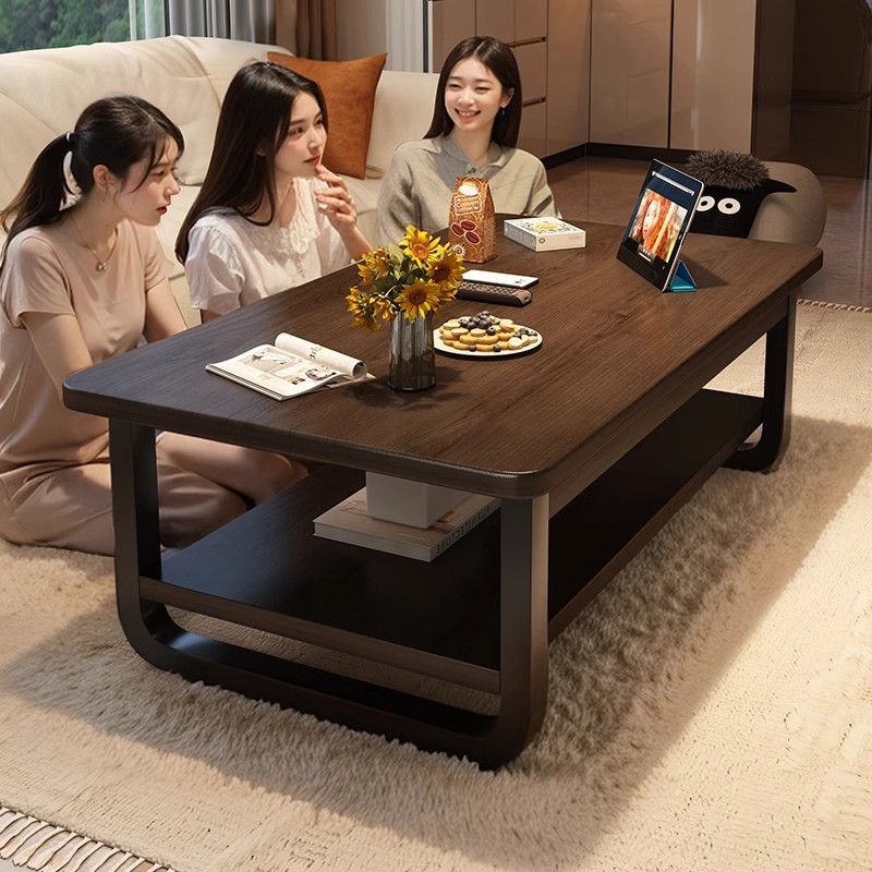 Mesa de té pequeña sala de estar doméstica 2025 nuevo sofá mesa de té simple y moderna para alquiler de casa simple mesa pequeña