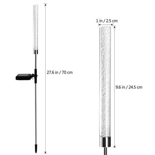太阳能亚克力棒彩光变色灯户外防水庭院氛围灯太阳能地插草坪灯