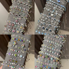真金电镀锆石贝母花朵手链轻奢高级感手环精致时尚手饰设计感小众