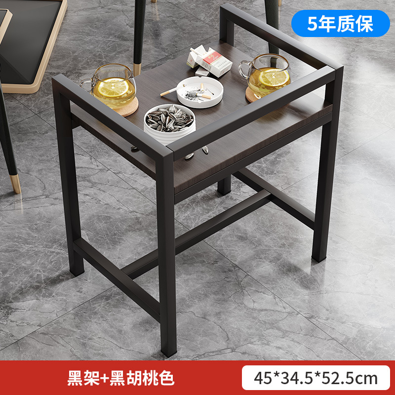 Mesa de mahjong, estante de té, sala de ajedrez y tarjetas, mesa lateral para una sola persona, máquina de mahjong móvil, estante de artículos al lado de la mesa de té