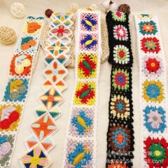 手フック刺繍バーコードレース民族衣装ファッション女の子ワンピース装飾補助材料リボン卸売り