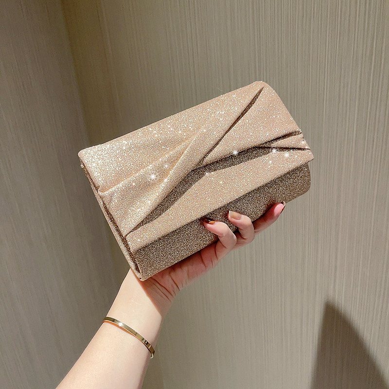 Cross-border Banquet Bag Banquet Bag Golden Fashion Envelope Clutch Bag KTV Mummy Bag Wedding Banquet Dress Bag Crossbody Women