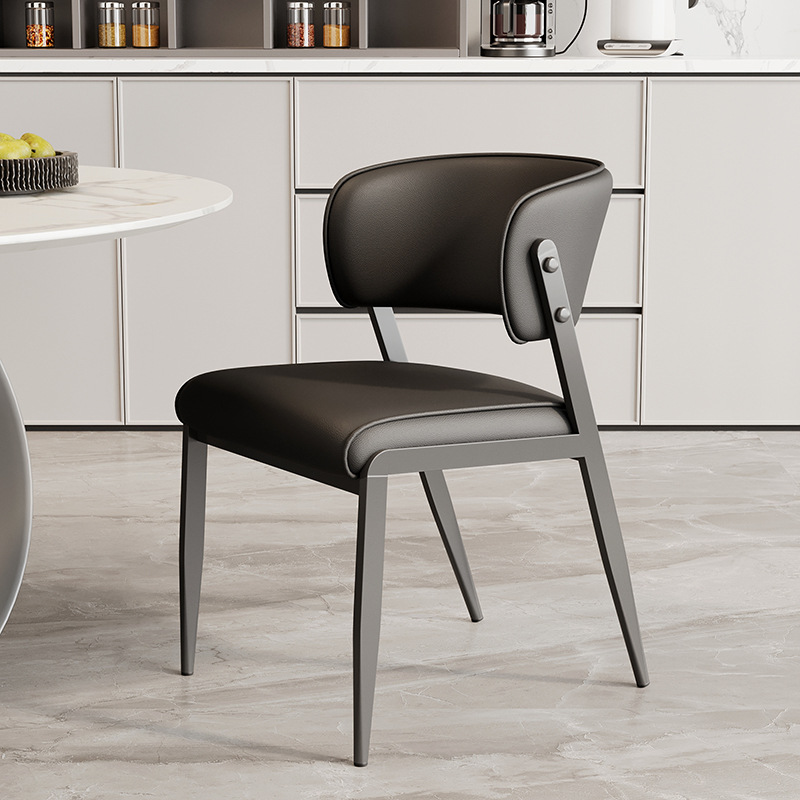 Mesas y sillas de comedor para el hogar Fábrica al por mayor Sala de estar Cocina Hotel Restaurante Silla flotante de celebridades de Internet Silla de comedor con respaldo francés italiano