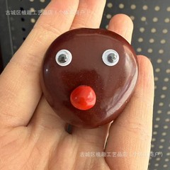 平安豆冰箱贴天然果实红豆咖啡豆手工丑萌景区爆款冰箱门
