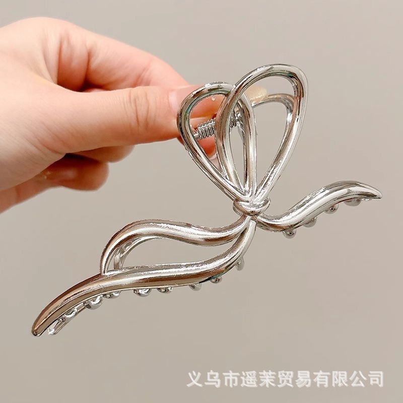 咖色磨砂抓夹女2025年新款发夹后脑勺大号发量多鲨鱼夹子发卡头饰|undefined