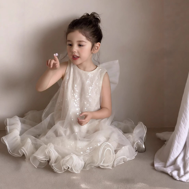 Girls' Mesh Princess Dress 2026 Summer New Style Children's Puffy Tulle Dress Little Girl Birthday Dress Children's Clothing Wholesale Girls' Mesh Princess Dress 2026 Summer New Style Children's Puffy Tulle Dress Little Girl Birthday Dress Children's Clothing Wholesale