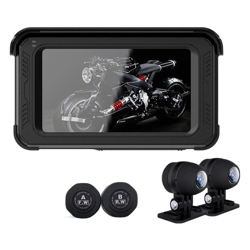 Мотоцикл Локомотив Беспроводной CarPlay Android Apple 5-дюймовый портативный GPS-навигатор мотоциклетный рекордер