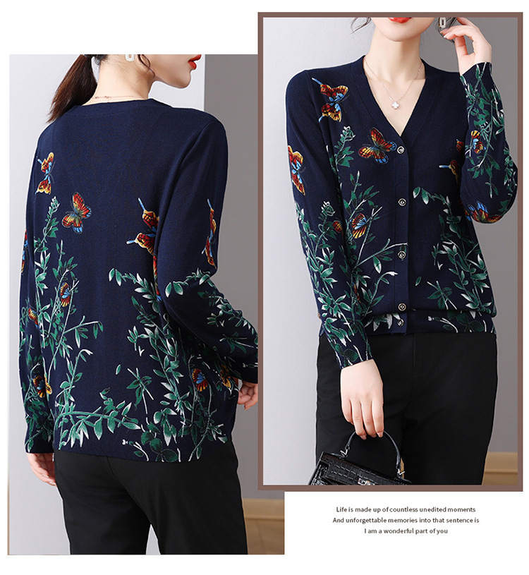 E5788 990K ÁO LEN NỮ TAIRYA ÁO LEN DÀI TAY MÙA XUÂN THU ĐÔNG PHỤC CỔ CỔ ĐIỂN HỌA TIẾT HOA THỜI TRANG NỮ G03 SẢN PHẨM MỚI