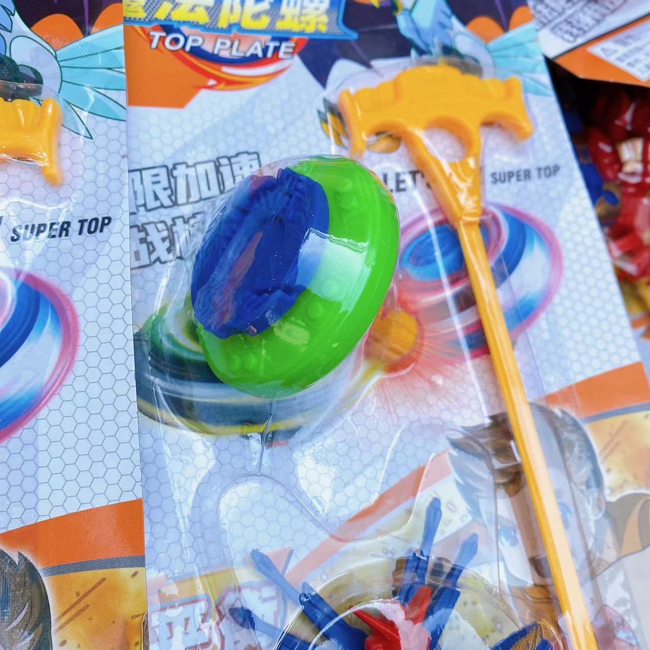Juguetes infantiles mágicos giroscopio robot conjunto de dientes giroscopio tirado ferrule tirado al por mayor tienda departamental