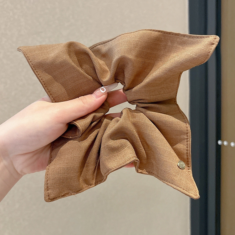 Coreano relajado viento intestino anillo de cabello feminino ligero de lujo nuevo cabello de alta calidad de alta elasticidad correa de goma duradera