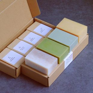 [in stock] Mo language biology Lin Xiao Mo seven white Chinese herbal cold handmade soap suit gift cold soap