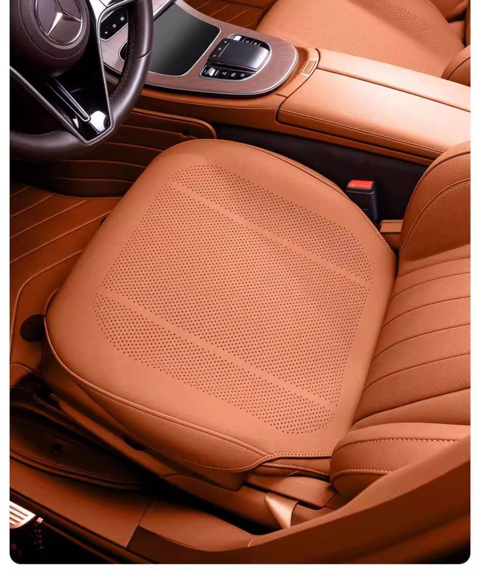 Car Seat Cushion Single Piece Driver's Seat Cover Ventilated and Breathable Summer Seat Cushion Fully Enclosed Summer Ventilated and Breathable Cooling Cushion