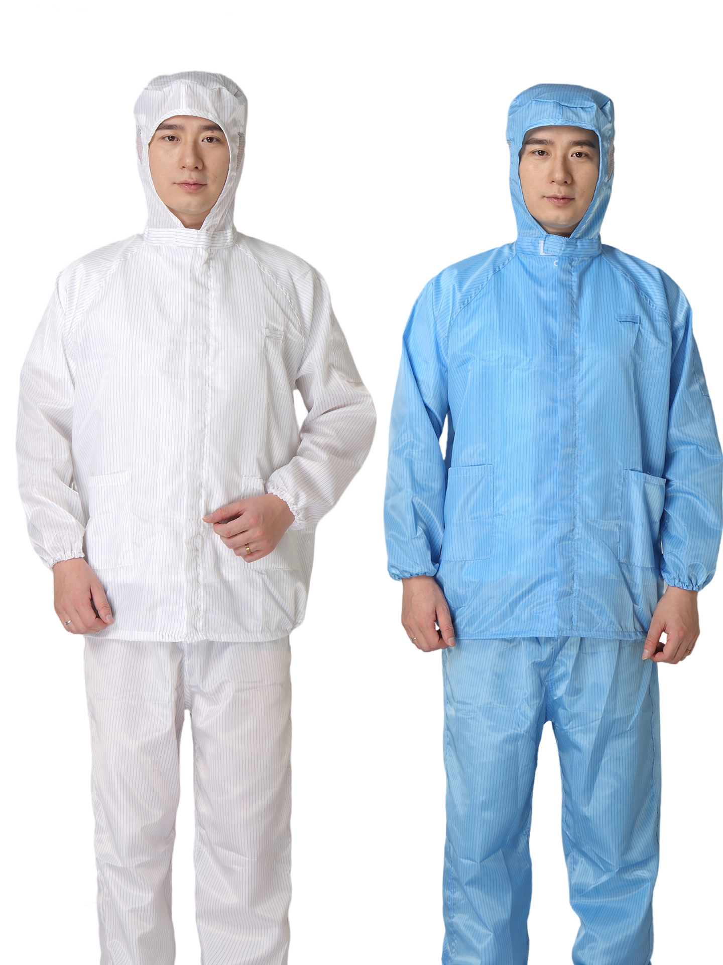 Ropa de trabajo a prueba de polvo protector separado hombre sin polvo electrostático chaqueta antipolvo todo el cuerpo pintura limpia electrostática image 3