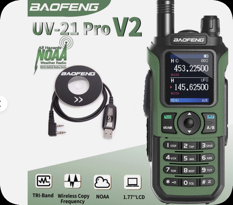 Walkie-Talkie Inalámbrico Portátil UV-21PRO Resistente a caídas para Exteriores y Negocios