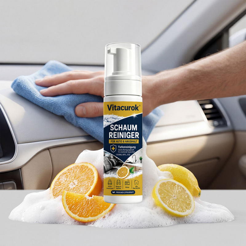 Multi-purpose cleaner for car interiors, homes, kitchens, and bathrooms; a versatile cleaner for removing dirt and grime and for general cleaning and renovation Multi-purpose cleaner for car interiors, homes, kitchens, and bathrooms; a versatile cleaner for removing dirt and grime and for general cleaning and renovation